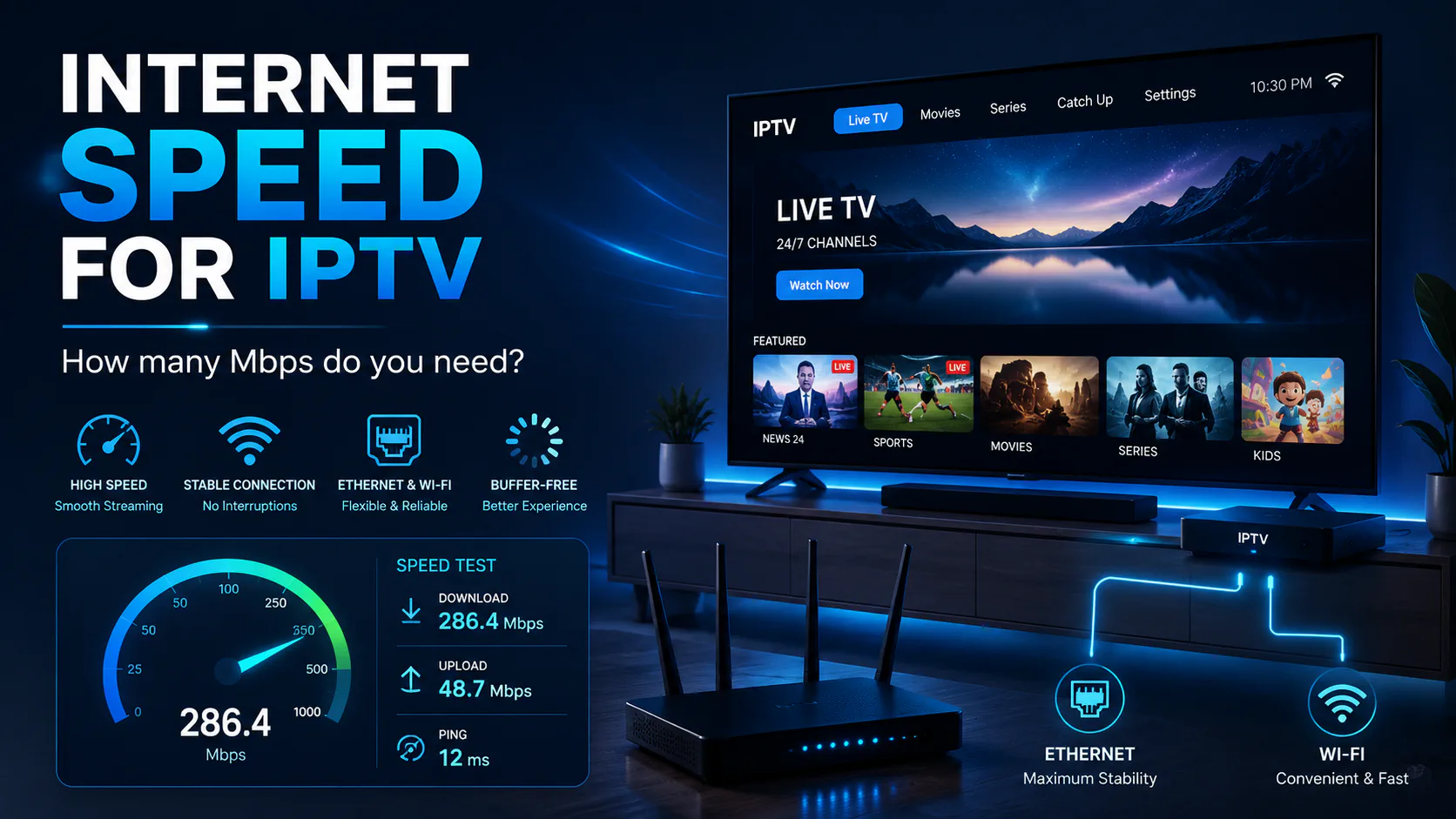 What Internet Speed Do You Need for IPTV? Complete Guide (2026)
