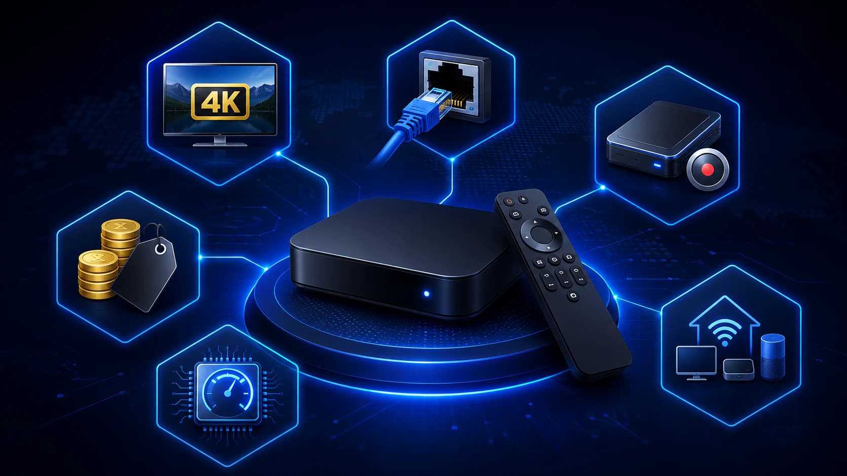 Buying guide for choosing the best IPTV box based on budget, TiviMate, 4K, recording, and Apple use.