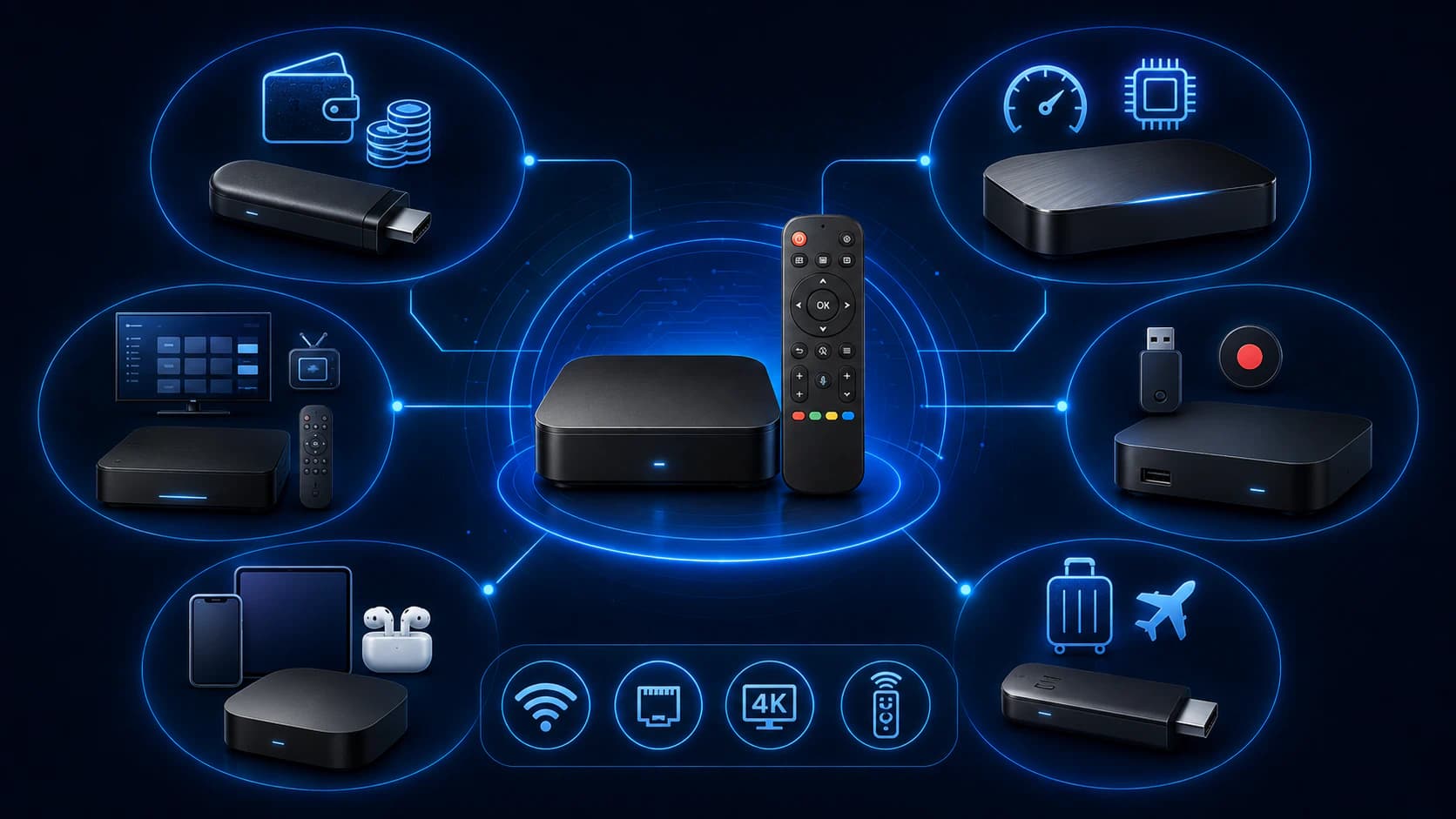 Keuzehulp voor de beste IPTV box op basis van budget, TiviMate, 4K, opname en Apple-gebruik.